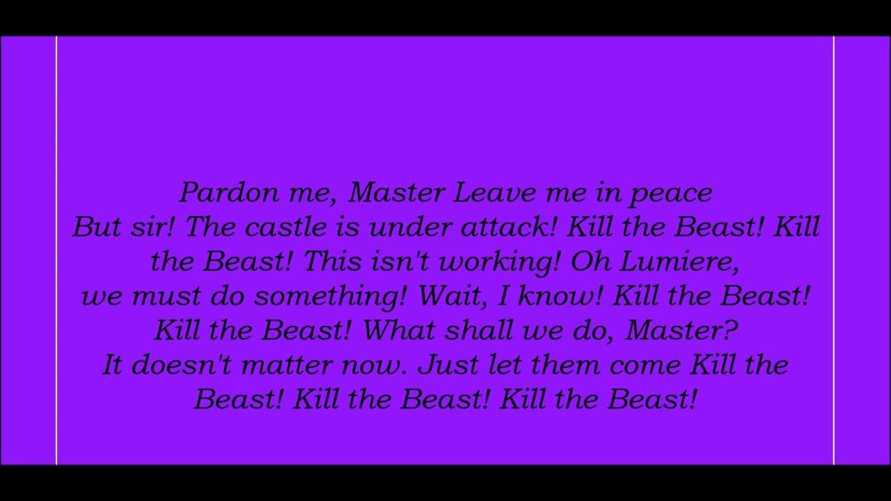 The Mob Song Lyrics Beauty And The Beast Beauty And The Beast, The Mob Song Lyrics - YouTube