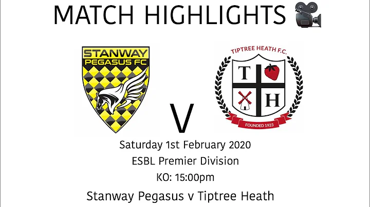MATCH HIGHLIGHTS 🎥| Stanway Pegasus 4-0 Tiptree Heath - ESBL Premier Division