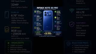 price 16,999 infinix note 60 pro