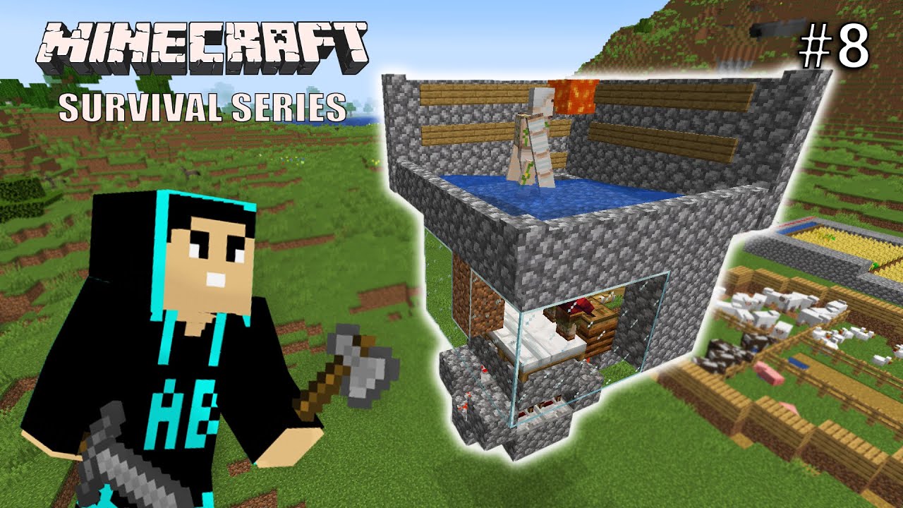 I Build Unlimited Iron Farm without Rails and Nametag Minecraft