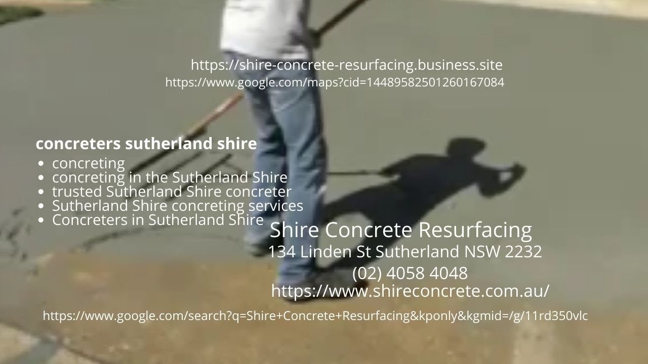 Concreters Sutherland Shire