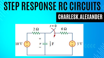 Step response of RC | Alexander Charles practice problem solution |Wiilm hayt| Gate questions