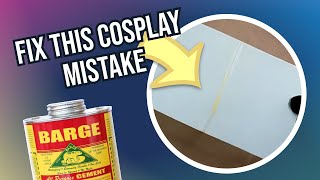 How to clean up contact cement on foam cosplay