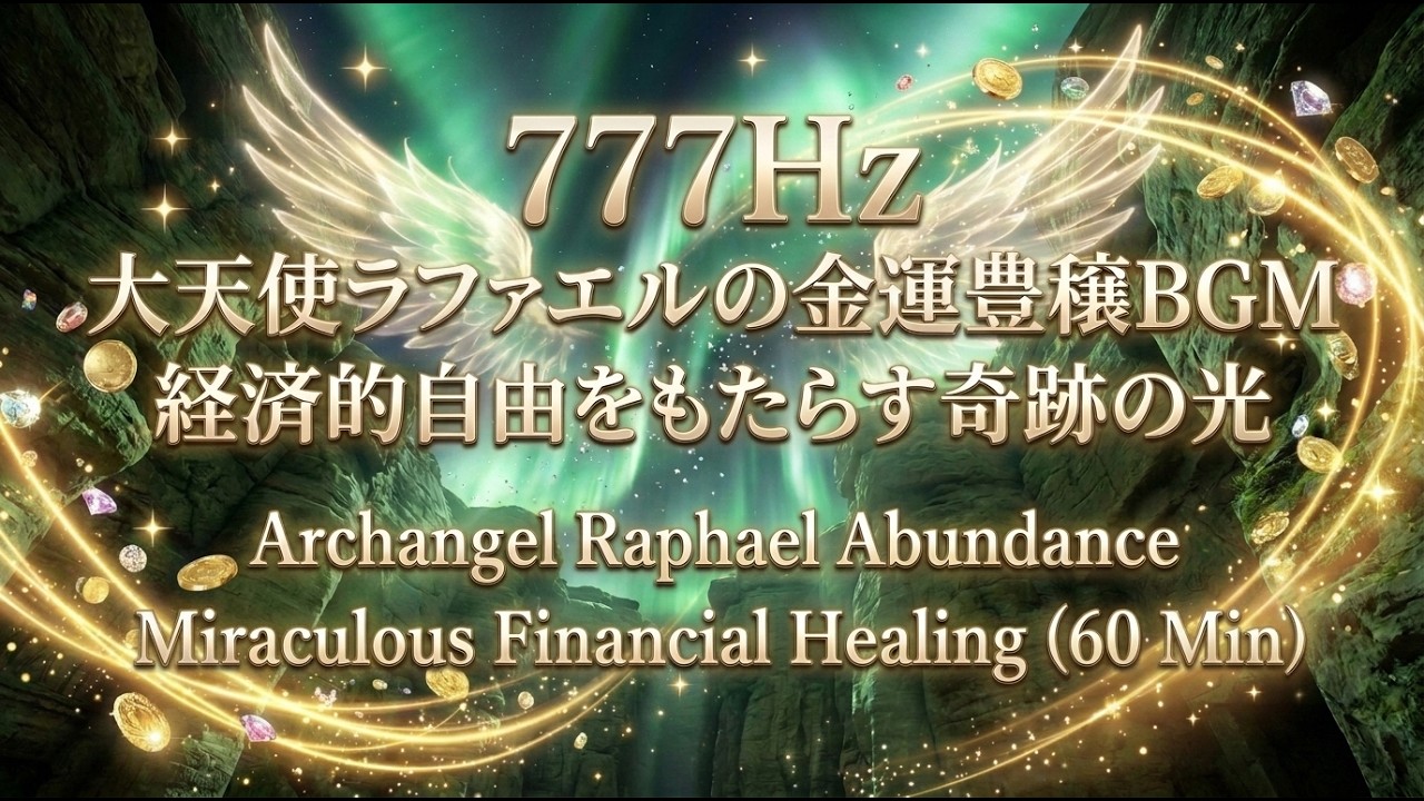 777Hz大天使ラファエルの金運豊穣BGM経済的自由をもたらす奇跡の光