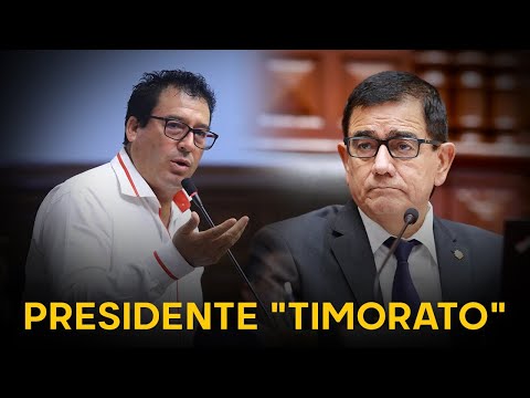 Presidente del Congreso se indigna con Edwin Martínez por llamarlo “timorato”