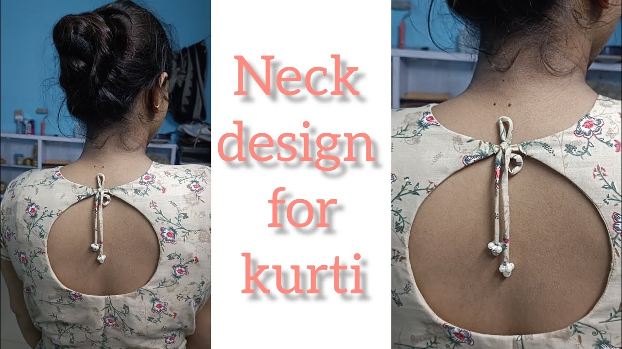 Kurti with 8 stylish back neck designs in kurti collection at sm creation