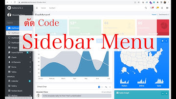Ep.19 ตัด Code Sidebar menu  , สอนปรับแต่ง AdminLTE v3  2023