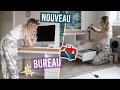 VLOG : J'INSTALLE UN NOUVEAU BUREAU ✨