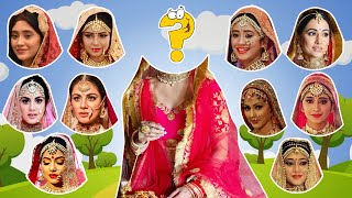 Yeh rishta Kya Kehlata Hai all season Bridal Look Wrong head puzzle | Shivangi Joshi, Hina Khan #4