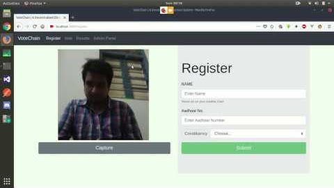 Votechain - A Decentralized Election System using Blockchain technology and Node.js