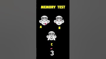 Memory Test 🤯 || Riddles And Puzzles For Iq Test || part 4 || #shorts #quiztime