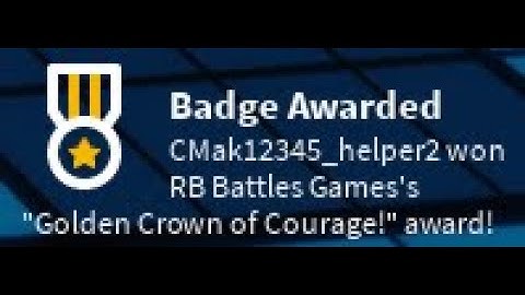 RB Battles Season 3: Getting Golden Crown Of Courage | Roblox