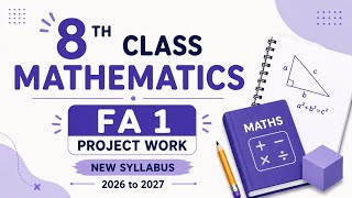 MATHS FA-1 Project - 8th Class SAMP-1 MATHS Project (New Syllabus) | 8th Class 💯MATHS FA-1 PROJECT