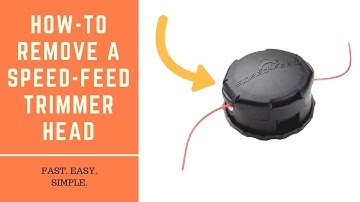 How to remove and replace a Speed Feed trimmer head (ECHO, Bump Head)