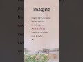 Imagine John Lennon Lyrics 