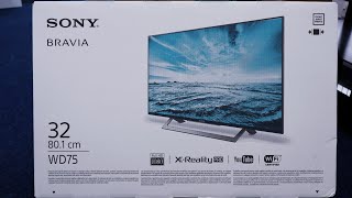 Sony 32WD756 Unboxing, Setup and Test, a more premium 32