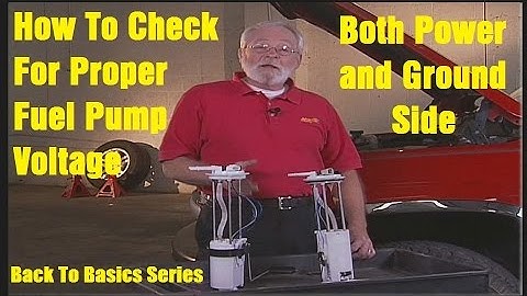 Fuel Pump Electrical Check - Wrenchin