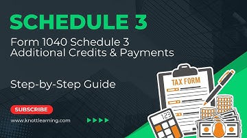 IRS Schedule 3 of Form 1040 - Line-by-Line Instructions for Additional Credits and Payments