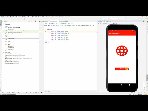 Animation Bounce Android Studio with Java