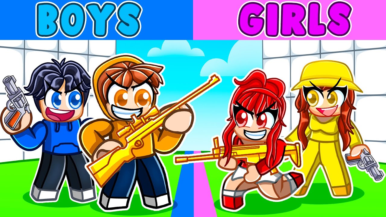 BOYS vs GIRLS Rivals Challenge in Roblox!