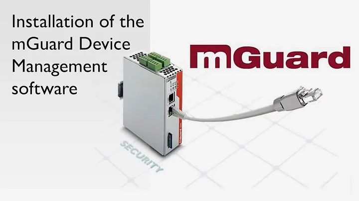 Installation of the mGuard Device Management (MDM) software in Windows OS