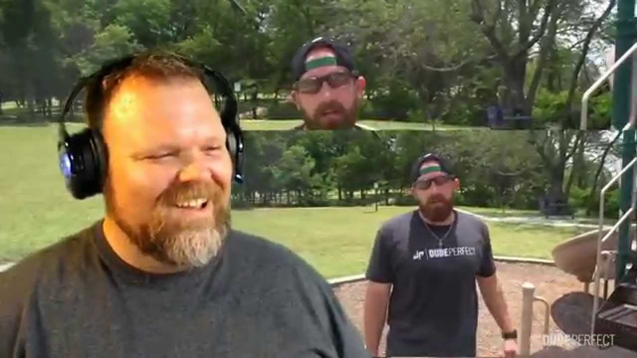 dude perfect nerf blaster battle live reaction youtube