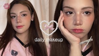 mi maquillaje diario 𝜗𝜚 | soft & pinkish makeup screenshot 4