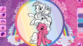 My Little Pony Trefl E Puzzle Color Book Games Android Gameplay Video screenshot 3