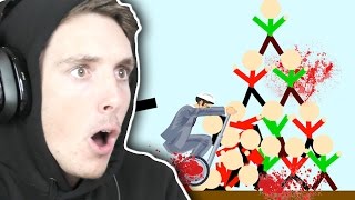 KILLING STICK FIGURES! (Happy Wheels)