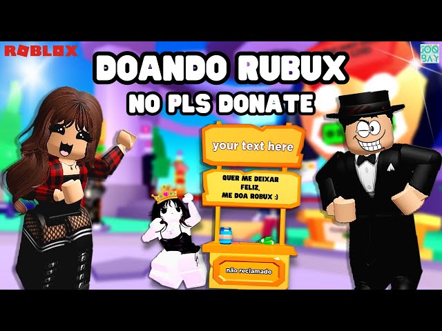 Pls Donate Atualizou!! Agora Ganhar Robux Grátis é MUITO mais Facil - Roblox  