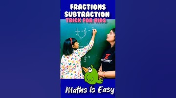 Easy Maths tricks 🔥 |  Fractions Subtraction Trick #shorts #youtubeshorts #fun #viral