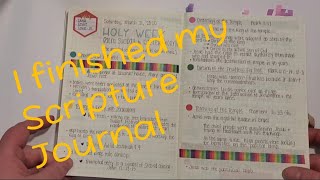 I Finished My Scripture Journal | Scripture Journal Flip Through