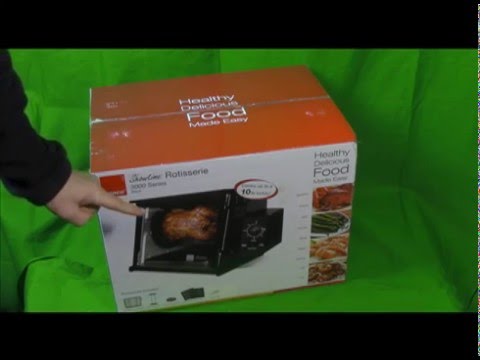 How to set-up assemble Ronco 3000 Rotisserie cooker unpacking video
