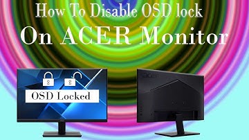 How To Disable OSD lock On Acer Monitor.Turn Off OSD Timeout on ACER Monitor#acer#osd#v227q#monitor