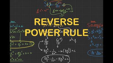 Integration: Reverse Power Rule