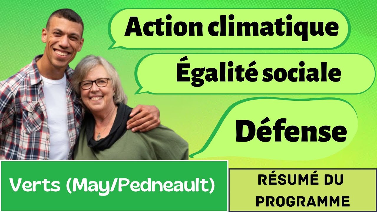 Comprendre facilement le programme du Parti Vert (May/Pedneault) - Élections Canada 2025
