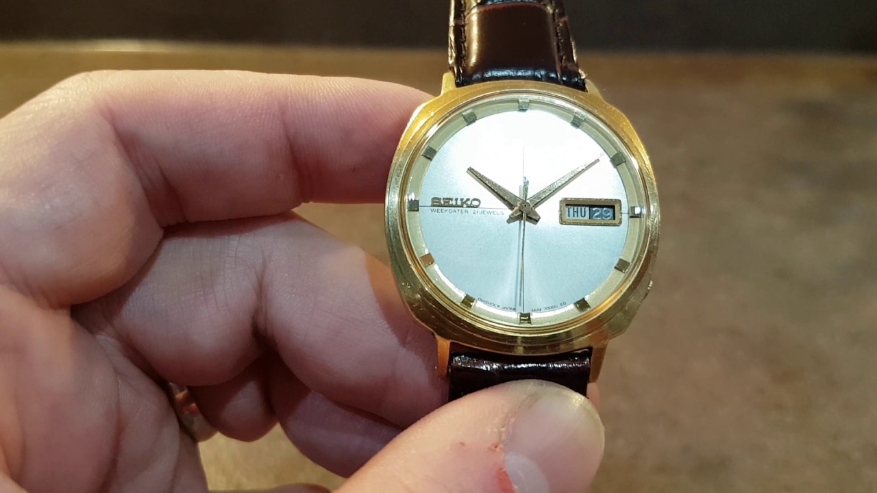 1967 Seiko Weekdater 6619-7001 vintage automatic watch - YouTube