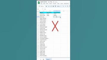 How to split names fast on Google Sheets #microsoftexcel
