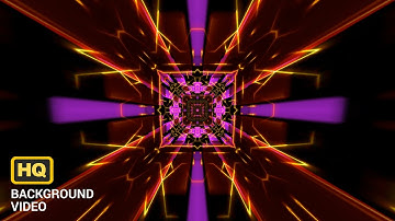 Purple golden Loop Abstract VJ Motion Background | Neon Light Loops | Free Video Background #neon