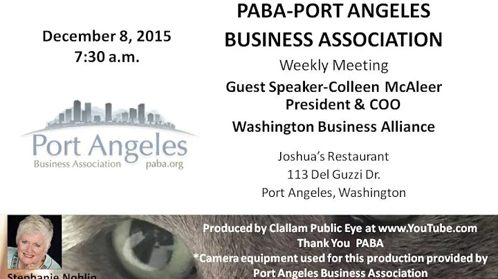 2015-12-08 PABA  guest speaker-Colleen McAleer-Pre...