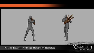 Camelot Unchained: Work-In-Progress Arthurian Minstrel Animations