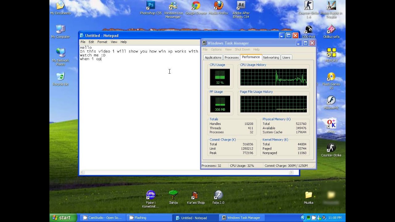 XP with 512 MB ram -