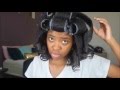 Heatless Rollerset | Hair Stretching