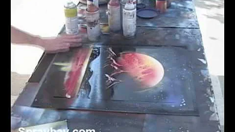 Brandon McConnell Live painting performance