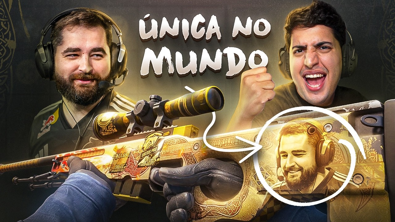 FIZEMOS HISTÓRIA!!! CRIEI A PRIMEIRA SOUVENIR DRAGON LORE do FALLEN NO CS 2 (Awp única no mundo...)