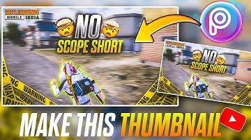 How to Make Gaming Thumbnail in PicsArt | Easy Thumbnail Tutorial