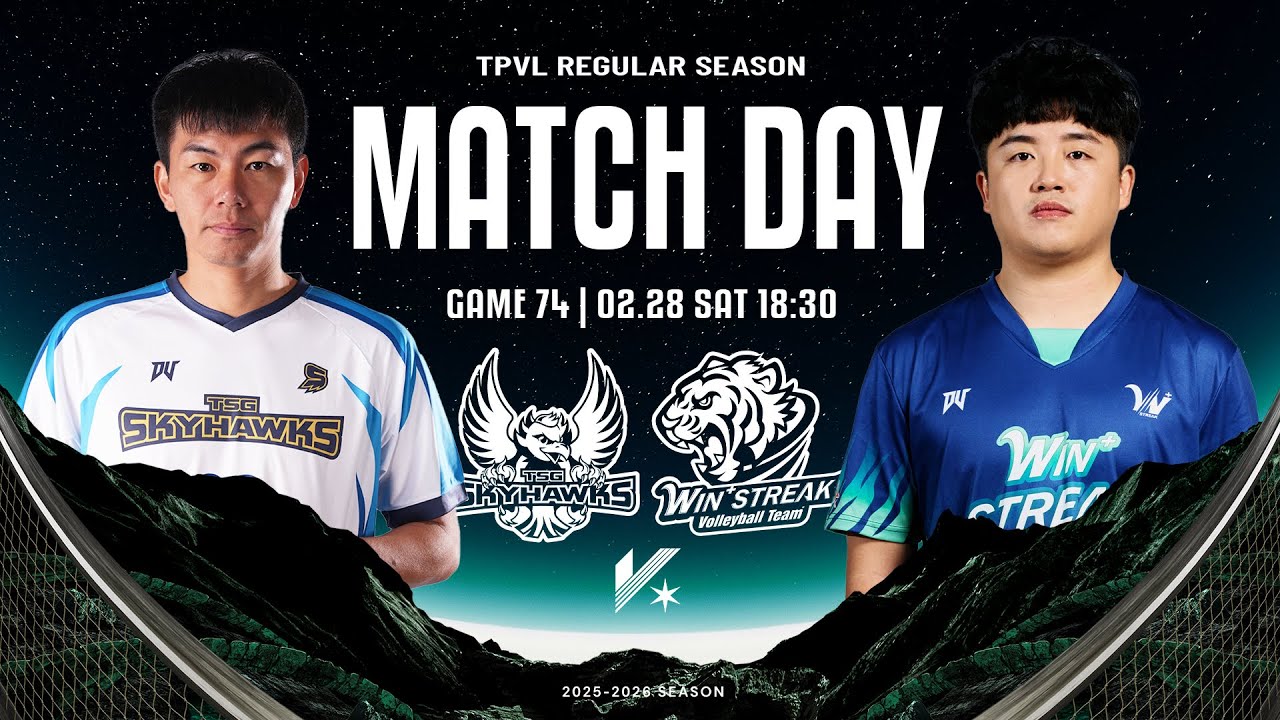 【LIVE】𝗙𝗨𝗟𝗟 𝗠𝗔𝗧𝗖𝗛｜TPVL  2025-26 例行賽 G74 2/28 18:30 台鋼天鷹 vs 台中連莊