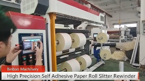 High Precision Turret Self Adhesive Paper Roll Slitter Rewinder Machine With Automatic Unloading