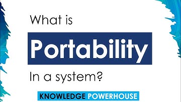 What is Portability?