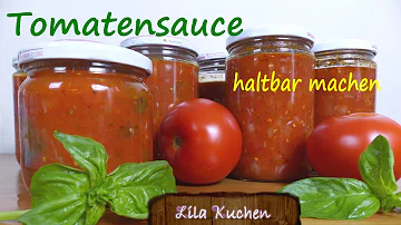 Wie lange hält sich Eingemachte Tomatensauce?